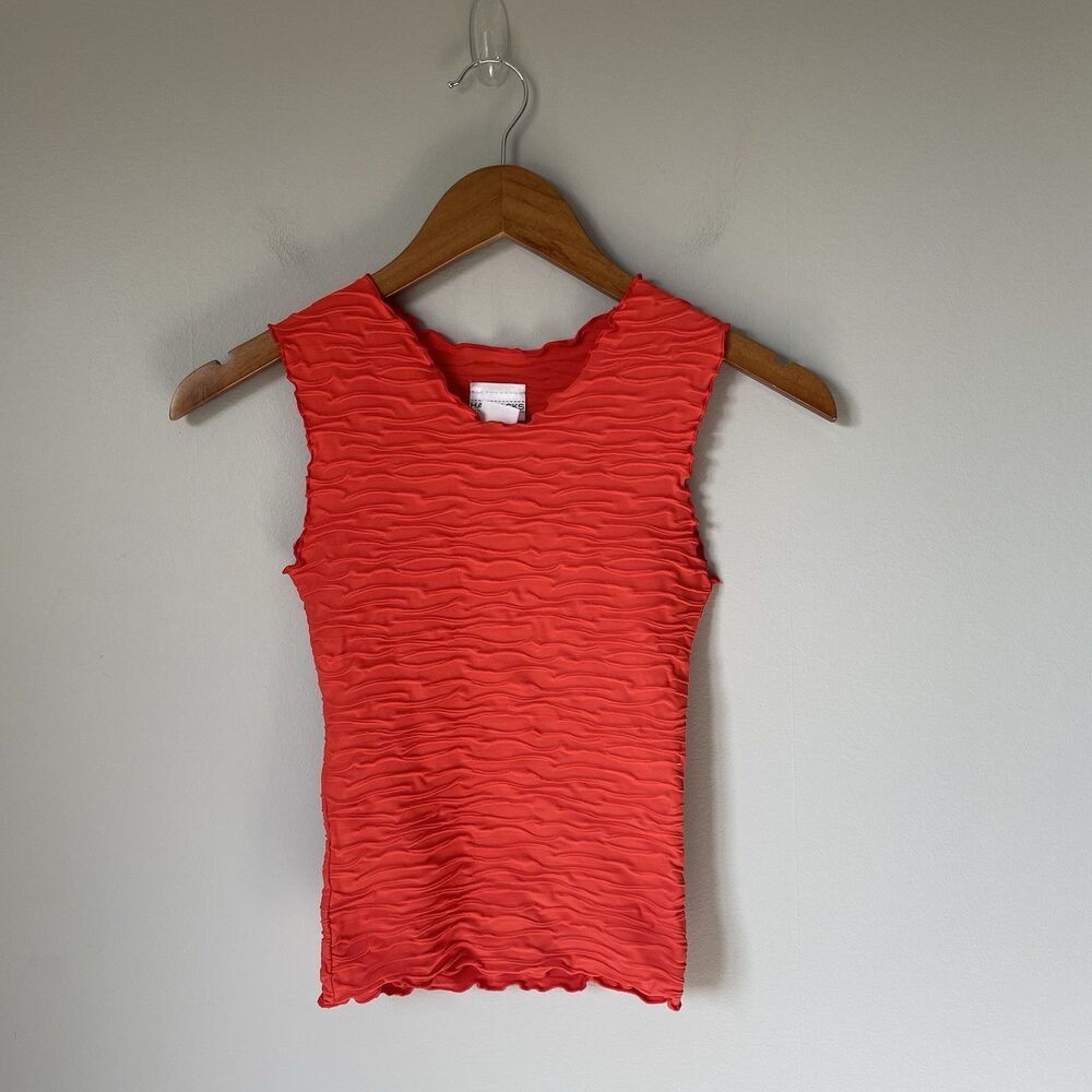 Haystacks Ruched Tank Top Ruched Stretchy Made In Michigan Women's One Size